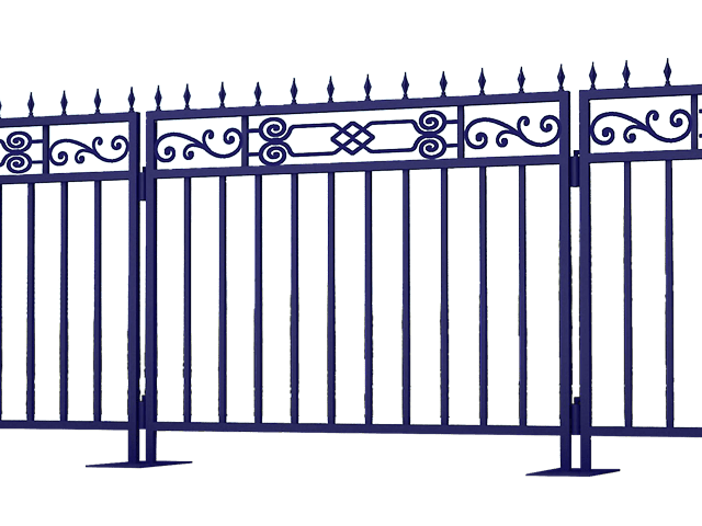 硬隔離護(hù)欄（藍(lán)色中國(guó)結(jié)）